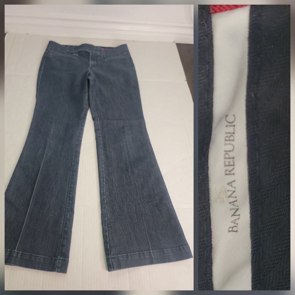 Banana Republic Bootcut Trouser Jeans Womens Sz 29 Stretch Office Siren